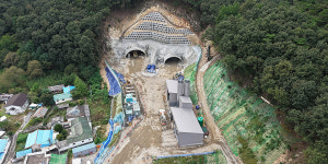 정림중-사정교 도로 개설 핵심 구간 본격 공사 진행