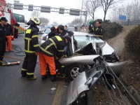 올림픽대로 공항방향 반포대교에서 동작대교 사이 교통사고