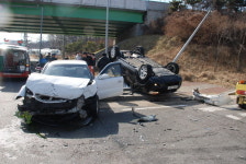 서초소방서, 우면산 터널 입구 차량 전복 교통사고