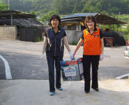 상주소방서, 여성의용소방대 어려운 이웃에 밑반찬 등 제공