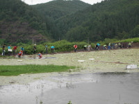 안동소방서 고현 저수지 정화활동에 만전