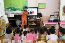 울진소방서, 명지유치원 119소방안전체험교실 운영