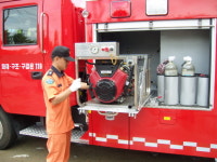 김천소방서, 중형펌프차 대광119안전센터 현장배치