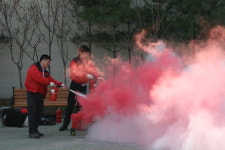 구미소방서, 삼성홈플러스 구미점 합동소방훈련 실시