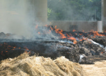 영주소방서, 볏짚화재 출동