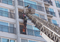 광주광산소방서, 화재와의 전쟁 관련 고층아파트 긴급구조훈련 실시
