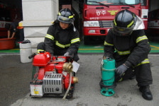 광주남부소방서, 장마철 집중호우 대비 수방장비 점검 실시