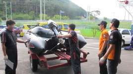 울진119구조대, 수난장비검열 실시