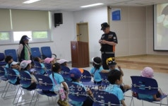 강진소방서 계산초등학교 병설유치원 소방안전교육 실시