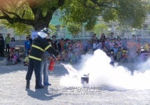 순천소방서, 도사초등학교 합동소방훈련 실시