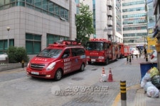 군포소방서, 산본중심상업지구 소방통로확보 훈련 실시