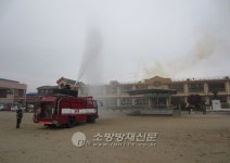 나주소방서, 산포초등학교 소방합동훈련 실시
