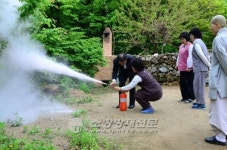 상주소방서, 전통사찰 남장사 화재예방교육 실시
