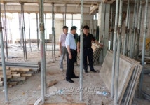 칠곡소방서장, 석적119안전센터 건설 현장 지도 방문