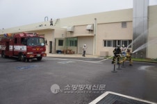 순천소방서, 순천 한국신광마이크로와 합동소방훈련