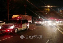 인천계양소방서, 골든타임 확보 소방차 길 터주기 훈련