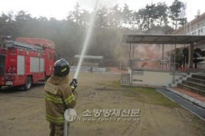 통영소방서, 도산중학교 합동소방훈련