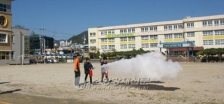 순천소방서, 삼산초등학교 합동소방훈련 실시