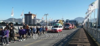 장흥119안전센터, 소방차 길터주기 가두캠페인 전개