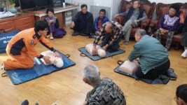 파주소방서, 마을회관 노인 안전교육 실시