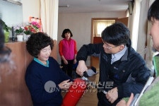 강명석 통영소방서장, 자생원 현장 방문