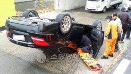 칠곡소방서 북삼119안전센터, 차량전복사고 출동