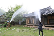 의령소방서, 조씨고가 합동소방훈련 실시