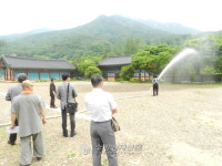 양산소방서장, 양산 신흥사 지도방문 실시