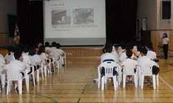 아산소방서, 음봉중학교 학생대상으로 미래소방관 체험교실 운영
