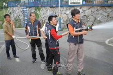 남해소방서, 무지개마을 안전지킴이 소방훈련 실시