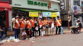 송파소방서, 안전캠페인 함께하며 재래시장 살리기 동참