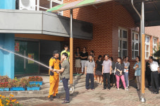 경산소방서, 정평초등학교 교직원 소방훈련