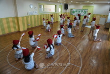 용산소방서, 국방부 청사어린이집 소방동요대회 연습 격려