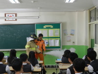 양산소방서, 신주중학교 소방공무원 진로체험 교육