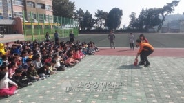 여수소방서, 여수 동초등학교 합동 소방훈련