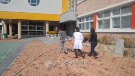 여수소방서, 여수 동초등학교 합동 소방훈련