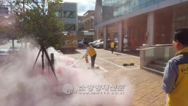 여수소방서, 여수 동부도시보건지소 합동 소방훈련