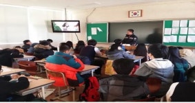 광양소방서, 골약중 미래소방관 직업체험교실 운영