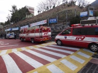 해운대소방서, 골든타임 확보를 위한 소방출동로 확보 훈련