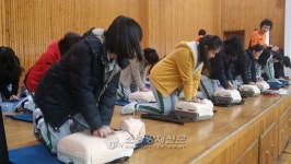 양천소방서, 양동중학교 학생 대상 심폐소생술교육