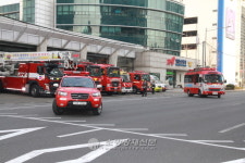 양천소방서, 소방차 길 터주기 훈련 실시