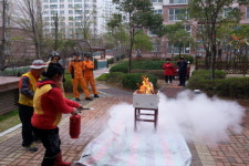 여수소방서, 웅천지웰1차아파트와 화재발생 가상 훈련