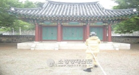 여수 봉산119, 문화재 소방훈련
