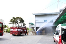 김해서부소방서, 김해농산물종합유통센터 합동소방훈련