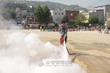 은평소방서, 은평초등학교 전교생 화재대피훈련