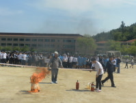 광양소방서, 제철중학교 합동소방훈련