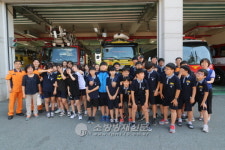 청주동부소방서, 각리중학교 미래소방관 체험교실