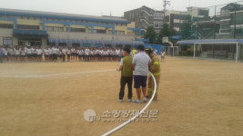 부평소방서, 청천중학교 공공기관 합동 소방훈련