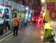 인천남부소방서, 용현시장 대상 소방출동로 확보 훈련