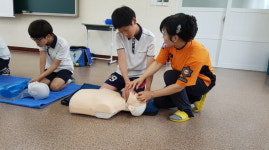 강진소방서, 성전중학교 미래소방관 체험교육